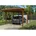 Carport 54 8 46 nussbaum inkl EPDM Folie Pfostenanker