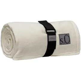 s.Oliver Kuschelsoft Kuscheldecke 150 x 200 cm Weiß/Beige