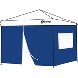 Sekey 2PCS Seitenwände für Pavillon 3x3 Wasserdicht Winterfest, Seitenwände für Pavillon Partyzelt Gartenzelt 3x3m, 1 Fenster 1 Tür, Navy