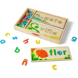 Melissa & Doug - Spanisch Sehen und Buchstabieren Lernspielzeug für das Sprachenlernen