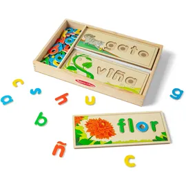 Melissa & Doug - Spanisch Sehen und Buchstabieren Lernspielzeug für das Sprachenlernen