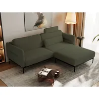 Ecksofa SALENTO L Boucle Grün - Grün