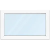 Fenster 100x60 cm, Kunststoff Profil aluplast IDEAL® 4000, Weiß, 1000x600 mm, einteilig festverglast, 2-fach Verglasung, individuell konfigurieren