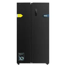 Cecotec Bolero CoolMarket SBS 562 Side-by-Side (562 l, 1770 mm hoch, Schwarz)