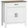 Homcom Sideboard 77 x 81,5 x 39,3 cm Weiß