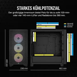 Corsair 3000D RGB Airflow schwarz