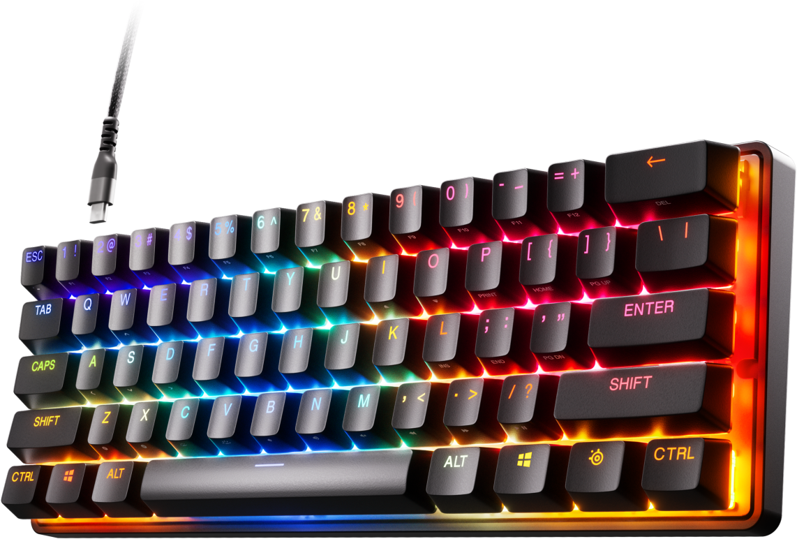 SteelSeries Apex Pro Mini mechanische Gaming-Tastatur - weltweit schnellste Tastatur mit einstellbarer Betätigung