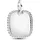 Pandora Gravierbarer Quadratischer Anhänger Silber 394009C01