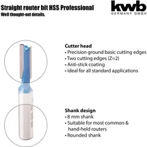 KWB Nutfräser 8 mm