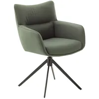 MCA LIMONE 2 4 Fuß Stuhl mit Armlehnen Stahl/Leder 360° drehbar - 61