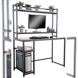 CLP Schreibtisch Billings schwarz/braun