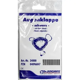 Dr. Junghans Augenklappe mit Gummiband schwarz 34000 1 St.