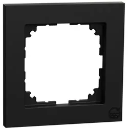 Merten M-PURE Rahmen, 1f, schwarz matt, Ocean Plastic
