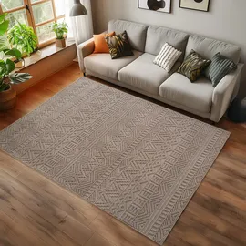 Ayyildiz Flachgewebeteppich Helix 2202 Beige 80 cm x 150 cm