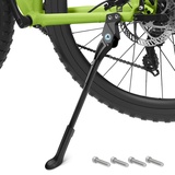 EFEALL Fahrradständer, 18 mm Lochabstand Fahrradständer 24-29 zoll, Höheverstellbar Aluminiumlegierung Fahrrad Seitenständer, Hinterbauständer für 24" 26‘’ 27.5‘’ Fahrrad (Nicht verfügbar für E-Bike)