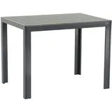 Gardissimo Soul Gartentisch 100 x 70 x 0 cm Anthrazit/Grau/Silber