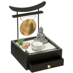 Atmosphera - Zen-Garten mit Schublade 16,3x15x20,3cm