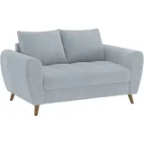 Mr. Couch 2-Sitzer MR. COUCH "Blackburn II", blau (stripes 8624 blau grau), B:160cm H:71cm T:90cm, Stripes (92% Polyester / 8% Nylon), Sofas, Mit Kaltschaumpolsterung bis 140 kg belastbar