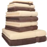 Betz Premium Handtuchset 10-tlg. nussbraun beige