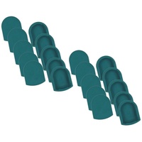 Marabellas Shop Einhandzwinge Kunststoff Schutzkappen 10er-Set ca.42 x 12 x 53mm Kunststoffkappen