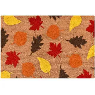 Thanksgiving Herbst Willkommen Fußmatte Bodenmatte Erntedankfest Fußmatte Kürbis Dekorative Thanksgiving Türmatte Deko Rutschfeste Fußmatte Haustürmatte für Drinnen und Draußen 60 × 40 (B-2, One Size)