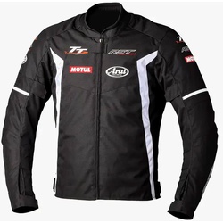 RST IOM TT Team Evo, Textiljacke wasserdicht - Schwarz/Weiß - S