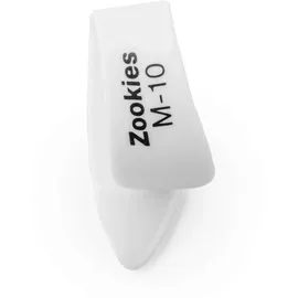 Jim Dunlop Plektrum Daumen, Zookies M10, Weiß, 12 Stück, Kunststoff