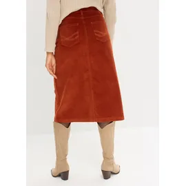 bonprix Cordrock Damen Braun 50