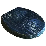 ADOB WC-Sitz Leder Schwarz