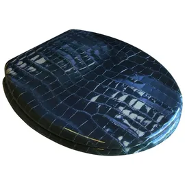 ADOB WC-Sitz Leder Schwarz