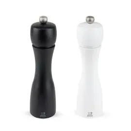 Peugeot Tahiti Pfeffermühle 20 cm Schwarz/Weiß befüllt