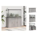 vidaXL Aquariumständer, Aquarium Unterschrank mit viel Stauraum, Aquarium Tisch mit Stabiler Oberplatte, Aquariumschrank Aquarium Halter, Grau Sonoma Holzwerkstoff