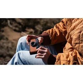 camp snap CS-V105 – Retro Digitalkamera im Vintage-Look, mit Vintage-Fotoeffekten, ohne Display, 8MP, USB-C, SD-Slot, braun