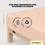 schlafgut Easy Jersey 120 x 200 - 130 x 200 cm red light