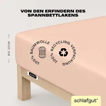 schlafgut Easy Jersey 120 x 200 - 130 x 200 cm red light