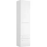 Priess Wäscheschrank Barcelona 48 x 193 x 36 cm Weiß