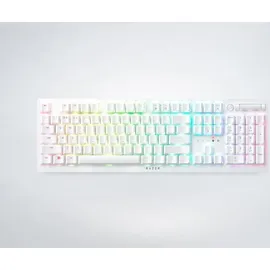Razer Deathstalker V2 Pro (Purple Switch)- Kabellose Optische Low-Profile-Gaming-Tastatur (Klickende Optische Switches, HyperSpeed Wireless, Bluetooth 5.0) QWERTY US-Layout | Weiß