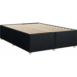 vidaXL Boxspringbett 140 x 200 cm Schwarz