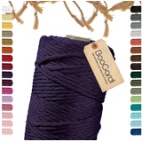 BooGardi Makramee Garn · Brombeere 5mm x 100m · Rot