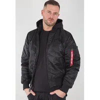 Alpha Industries Ma-1 Zh Back Print Jacke Black / White 2XL