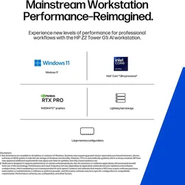 HP Z2 Tower G1i Workstation Intel Core Ultra 7 265 32 GB RAM 1 TB SSD Intel Graphics Windows 11 Pro