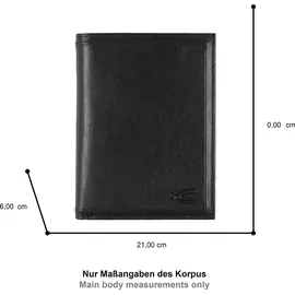 CAMEL ACTIVE Wood High Form Wallet Geldbörse schwarz