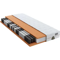 Schlaraffia Taschenfederkernmatratze »Matratze GELTEX® Quantum Pure 200 TFK - Matratzenkern aus 12 cm hohem Tonnentaschenfederkern«, 20 cm hoch, 434 Federn, (1 St.), nachhaltig & wunderbarer Schlafkomfort! Schlaraffia weiß 4 (101 kg - 120 kg)
