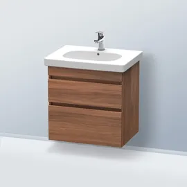 Duravit DuraStyle Waschtischunterschrank 2 Schubkästen, wandhängend 6483, - 61 × 45,3 cm, Nussbaum Natur Dekor