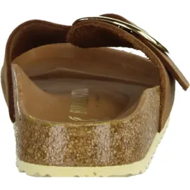 Birkenstock Madrid Big Buckle Nubukleder geölt schmal cognac 40
