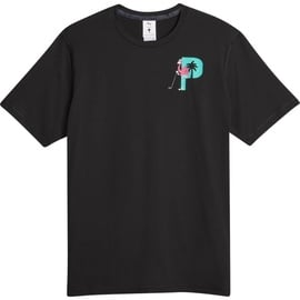 Puma T-Shirt PTC Graphic Tee schwarz - M