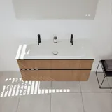 Burgbad Fiumo 2.0 Schrank mit Doppelwaschtisch, 2 Auszüge, SHHE122F6927FOT52C0001G0200,