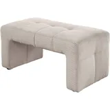 exxpo - sofa fashion Hockerbank Barista Sitz gepolstert 104 x 51 x 55 cm Beige