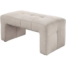 exxpo - sofa fashion Hockerbank Barista Sitz gepolstert 104 x 51 x 55 cm Beige