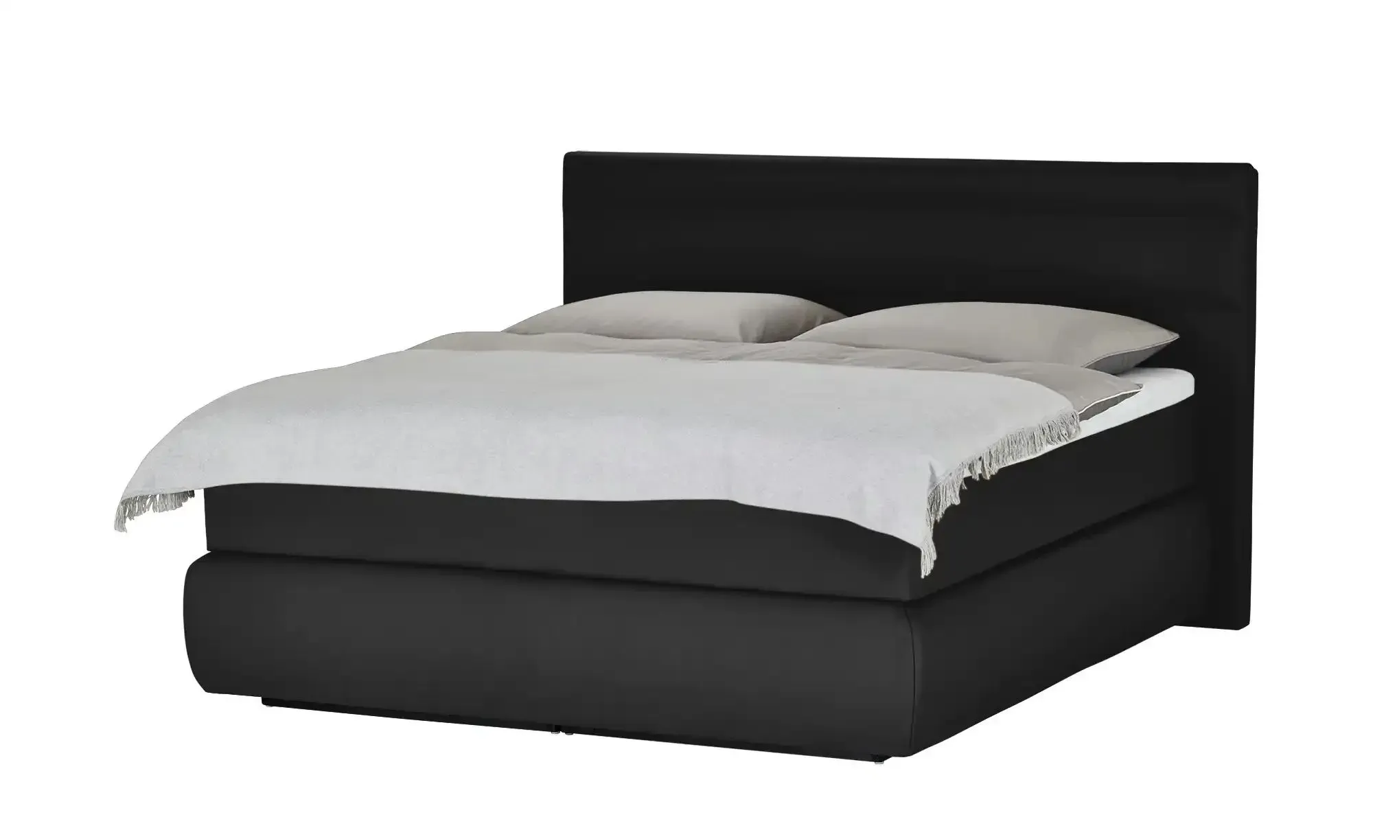 Wohnwert Boxspringbett  Dormian Bolge High , schwarz , Maße (cm): B: 180 H: 122
